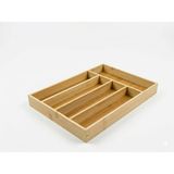 Özgürce Bambu Çatal Kaşıklık, Bölmeli Çekmece Içi Düzenleyici, 35X24.5 cm - Açık Bej - Seçenek 1