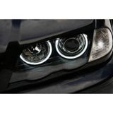 Özgürce Bmw E46 Angel Eyes Beyaz Far Halka Seti, Şık ve Parlak Görünüm - Seçenek 1