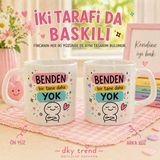 Özgürce Büyük Boy Latte Fincan, Çift Taraf Baskı, Şık ve Kullanışlı Tasarım - Seçenek 1 - Ahşap - Beyaz