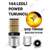 Özgürce Çapraz Tırnak PY21W Oto LED Sinyal Ampulü 144 LED Turuncu 2'li Set