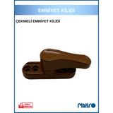 Özgürce Çocuk Emniyet Kilidi, Pvc Kapı ve Pencere, Metal Çekmeli, Kahverengi - Seçenek 1