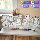 Özgürce Çocuklar Için Kendin Yap Pokemon Figür Boyama Seti, Renkli ve Eğlenceli - Seçenek 1