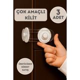 Özgürce Çok Amaçlı 3'lü Emniyet Kilidi, Dolap ve Çekmece Güvenliği Seti - Seçenek 1
