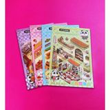 Özgürce Diy 3D Sticker Dekorasyon Seti, Yaratıcı ve Eğlenceli Hobi Malzemeleri - Antrasit - Seçenek 1