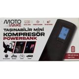 Özgürce Dünyaya Bağlı Mini Kompresör ve Powerbank Çok Fonksiyonlu Taşınabilir Cihaz - Eflatun