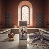 Özgürce El Yapımı Hamam Hediye Seti, Havlu, Sabun ve Dekoratif Ayna - Seçenek 1
