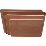 Özgürce El Yapımı Kayın Ahşap Et Kesme Tahtası, 45X25X2,2CM, Şık ve Dayanıklı - Altın - Seçenek 1