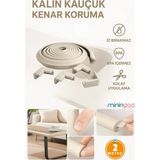 Özgürce Esnek Kauçuk Köşe Koruyucu, 2m Bantlı, 4'lü Paket, Güvenli ve Koruyucu - Seçenek 1
