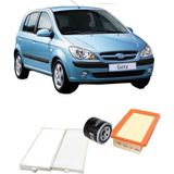 Özgürce Getz Benzinli Motor Filtre Seti 3'lü Hava, Polen, Yağ Filtreleri - Ahşap