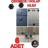 Özgürce Güvenli ve Şık Bebek ve Çocuk Dolap-Kapı Kilidi, Pratik Kullanım - Seçenek 1