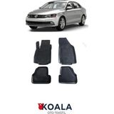 Özgürce Jetta 2011-2019 Koala Havuzlu Paspas, Şık ve Koruyucu Araç Içi Aksesuar - Antrasit - Seçenek 1