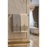 Özgürce Kadife El Havlusu Çift Set 50×90, Şık ve Yumuşak Dokunuşlu - Seçenek 1