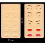 Özgürce Kalıcı Makyaj Seti +2 Iğne, 3D Dudak, Eyeliner, Kaş, Lateksi, Hediye - Ahşap