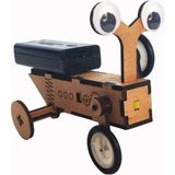 Özgürce Kendin Yap Taktuk Robot Ahşap Eğitici Oyuncak, Kodlama ve Boyama Seçenekleriyle - Seçenek 1