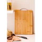 Özgürce Large Bambu Kesme Tahtası, 33 Cm, Şık ve Dayanıklı Mutfağınız Için - Ahşap - Ceviz - Seçenek 1