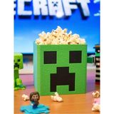 Özgürce Minecraft Temalı Creeper Tasarımlı Popcorn ve Atıştırmalık Kutusu - Seçenek 1 - Ahşap