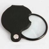 Özgürce Mini 5x 50MM Büyüteç, Taşınabilir, Katlanabilir Optik Lens, Deri Kaplama - Açık Bej - Seçenek 1