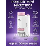 Özgürce Mini El Mikroskobu, Çocuklar Için, Cep Boy, Detaylı Inceleme Aracı - Ahşap