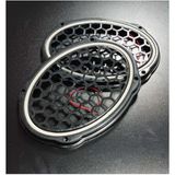 Özgürce Oval 6x9 Neon Beyaz Işıklı Plastik Hoparlör Kapağı, Vidalı, 2 Adet - Seçenek 1