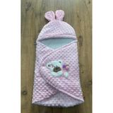 Özgürce Pembe Nohutlu Kumaş Ayıcık Nakışlı Bebek Kundak 70×35 - Ahşap - Bej - Seçenek 1