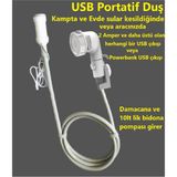 Özgürce Portatif USB Kamp Duşu 10L Su Bidonu ile Kolay Temizlik ve Konfor - Seçenek 1