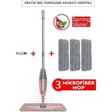 Özgürce Pratik Sprey Mop Seti, 3'lü, 300CC Su Hazneli, Kolay Temizlik Aracı - Antrasit - Seçenek 1
