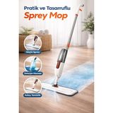 Özgürce Pratik Temizlik Sprey Mop Seti 3 Adet Bezli, Kullanışlı ve Hızlı Temizlik - Ahşap - Seçenek 1