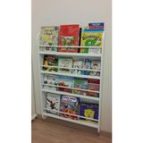 Özgürce Renkli Çocuk Kitaplık, Modern ve Fonksiyonel Montessori Tasarımı - Ahşap - Beyaz
