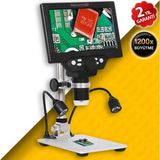 Özgürce Renkli Ekranlı Dijital Mikroskop 1200X G1200 Plus, Yüksek Detaylı Görüntü - Cappuccino