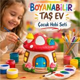 Özgürce Şirinler Evi Boyama ve Etkinlik Seti, Kendin Yap Öğretici Oyuncak - Seçenek 1