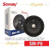 Özgürce Soway Sm-P8 20CM Midrange Kurşun Göbek Hoparlör Seti 400W 180RMS (2'li) - Seçenek 1