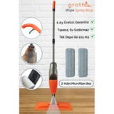 Özgürce Turuncu Wipe Sprey Mop, 2 Bezli, 700 cc Hazneli, Tıpasız, Garantili - Altın - Seçenek 1