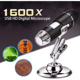 Özgürce Yüksek Çözünürlüklü 1600X Zoom 2mp USB Dijital Mikroskop, 8 Ledli Kamera - Ahşap - Bej - Seçenek 1