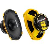 Özgürce Yüksek Güç Oval Midrange Hoparlör 400W Maks, 100W Rms, Kapaklı - Seçenek 1