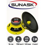 Özgürce Yüksek Güçlü 16 cm Midrange Hoparlör Seti, Amfi Uyumlu, Yerli Üretim - Seçenek 1