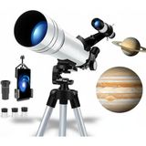 Özgürce Yüksek Kaliteli 70400 Hd Astronomik Teleskop, Gökyüzü ve Doğa Gözlemi - Açık Bej - Seçenek 1