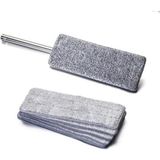 Özgürce Yüksek Kaliteli Mikrofiber Tablet Mop Bezi, 12X33 Cm, Gri - Ahşap - Seçenek 1