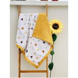 Özgürce Yumuşak Çok Amaçlı 4 Mevsim Pamuklu Müslin Bebek Battaniyesi 80X100 cm - Altın - Seçenek 1