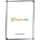 ÖzgürceSeç A5 (15X21) Alüminyum Açılır Kapanır Rondo Çerçeve - 1 Adet
