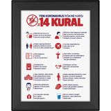 ÖzgürceSeç Alüminyum Açılır Kapanır Gri Gönye Çerçeve 32MM - B1 (70X100) - Siyah