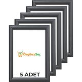 ÖzgürceSeç Alüminyum Çerçeve Açılır Kapanır Gönye Köşe 25MM - Antrasit - A1 (60X85)