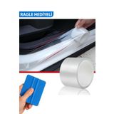 ÖzgürceSeç Araç Kapı Eşik Kaput Çizik Önleyici Şeffaf Koruma Folyosu 10 Cm X 10 Metre - Ragle Hediye