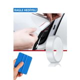 ÖzgürceSeç Araç Kapı Eşik Kaput Çizik Önleyici Şeffaf Koruma Folyosu 3 Cm X 3 Metre - Ragle Hediye