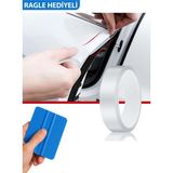 Özgürceseç Araç Kapı Eşik Kaput Çizik Önleyici Şeffaf Koruma Folyosu - Ragle Hediyeli - 3 cm x 3 mt