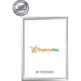 ÖzgürceSeç B1 (70x100) Gri Alüminyum Çerçeve Açılır Kapanır Gönye Köşe 25MM