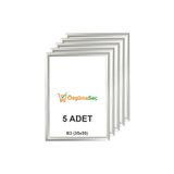 ÖzgürceSeç Gri Alüminyum Çerçeve Açılır Kapanır Gönye Köşe 25MM - 5 Adet - B3 (35x50)
