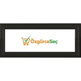 ÖzgürceSeç Kapı Isimliği Alüminyum Açılır Kapanır Gönye Çerçeve 12X25 - Siyah