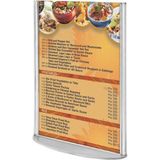 ÖzgürceSeç Oval Taban Masaüstü Dikey Pleksi Föylük Broşürlük Fiyatlık 5 Adet - A4 (21x30)