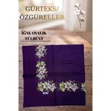 ÖZGÜRELLER Özgüreller, İğne Oyalık Pamuklu Tülbent,%100 Pamuklu Hediyelik Terletmeyen Kaymayan Tesettür