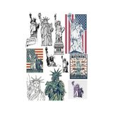 Özgürlük Anıtı Sticker Set 11 Parça Telefon, Tablet, Defter, Laptop Sticker